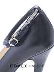 画像6: sugarコラボ商品【COMEX】2color/ 14cmヒール/ ビジューバックル/ アンクルストラップ付き/ オープントゥパンプス[OF02] (6)