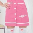 画像6: 【値下げ！】【即日発送】【ハロウィン】ピンクナースコスプレセット【コスプレ2点セット】【S-Lサイズ/1カラー】(6731sockSB/ch02)[YMT] (6)