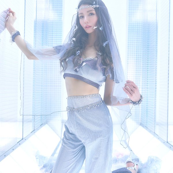 画像5: 【即日発送】アラビアンガール/アラジンコスプレセット【ハロウィン4点セット】【S-Mサイズ/2カラー】[HC03] (5)