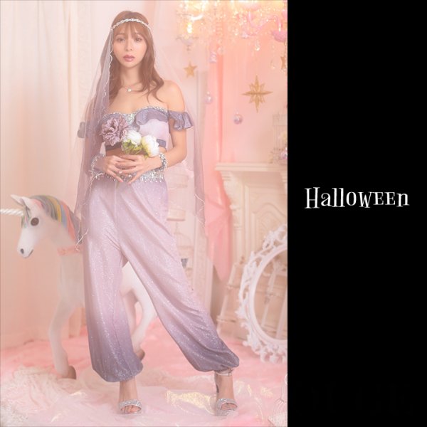 画像4: 【即日発送】アラビアンガール/アラジンコスプレセット【ハロウィン4点セット】【S-Mサイズ/2カラー】[HC03] (4)