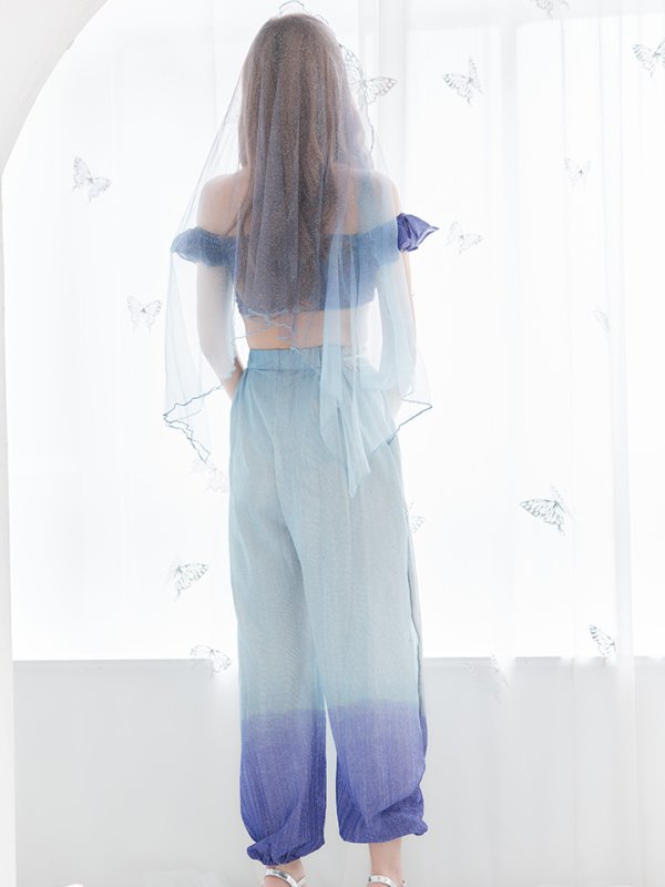 画像6: 【即日発送】アラビアンガール/アラジンコスプレセット【ハロウィン4点セット】【S-Mサイズ/2カラー】[HC03] (6)