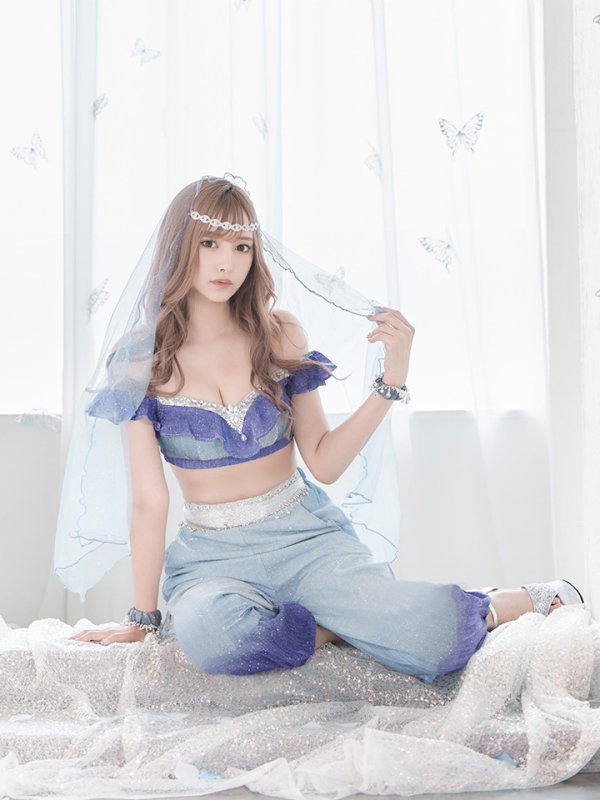 画像11: 【即日発送】アラビアンガール/アラジンコスプレセット【ハロウィン4点セット】【S-Mサイズ/2カラー】[HC03] (11)