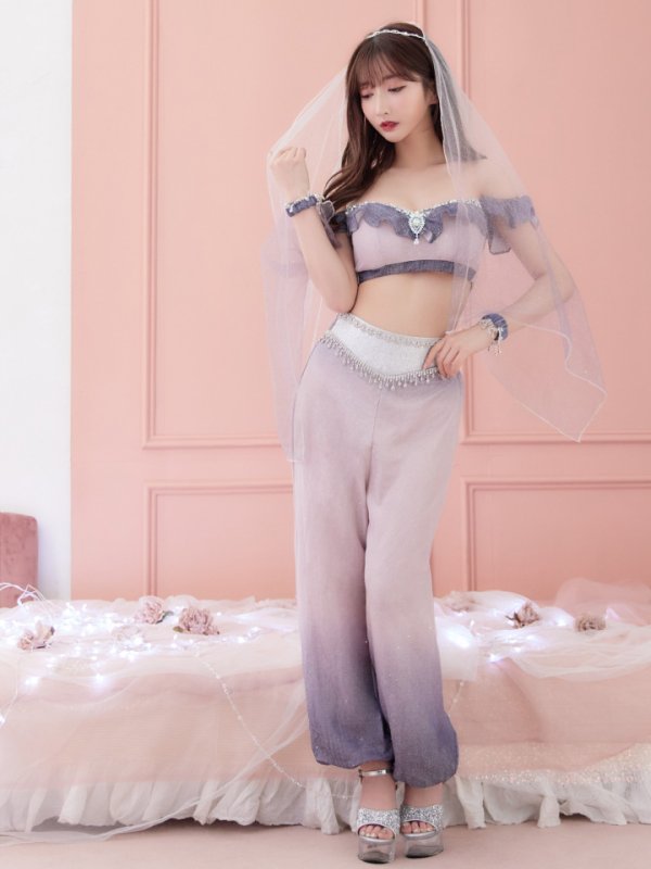 画像5: 【即日発送】アラビアンガール/アラジンコスプレセット【ハロウィン4点セット】【S-Mサイズ/2カラー】[OF01] (5)