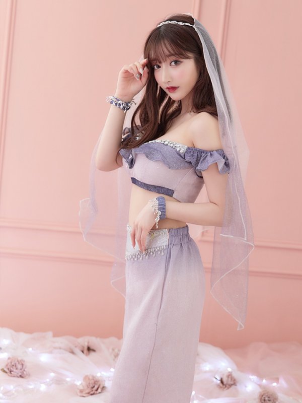 画像11: 【即日発送】アラビアンガール/アラジンコスプレセット【ハロウィン4点セット】【S-Mサイズ/2カラー】[OF01] (11)