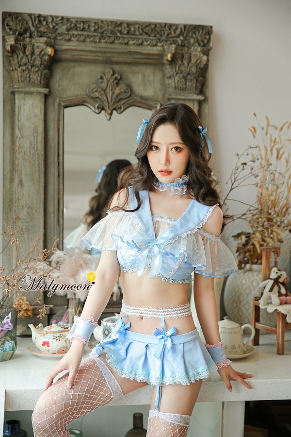 画像8: 【即日発送】【マリームーン】セクシーセーラー服【ハロウィンコスプレ8点セット】【Fサイズ/1カラー】[HC03] (8)