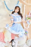 画像6: 【即日発送】たれ耳ギンガムチェックドーリーメイド【マリームーン】【ハロウィンコスプレ7点セット】【フリーサイズ/2カラー】[YMT] (6)