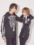 画像5: 【値下げ！】【即日発送】スカルプリントパーカーコスプレ【sugar nineハロウィン】【S-Mサイズ/2カラー】[YMT] (5)