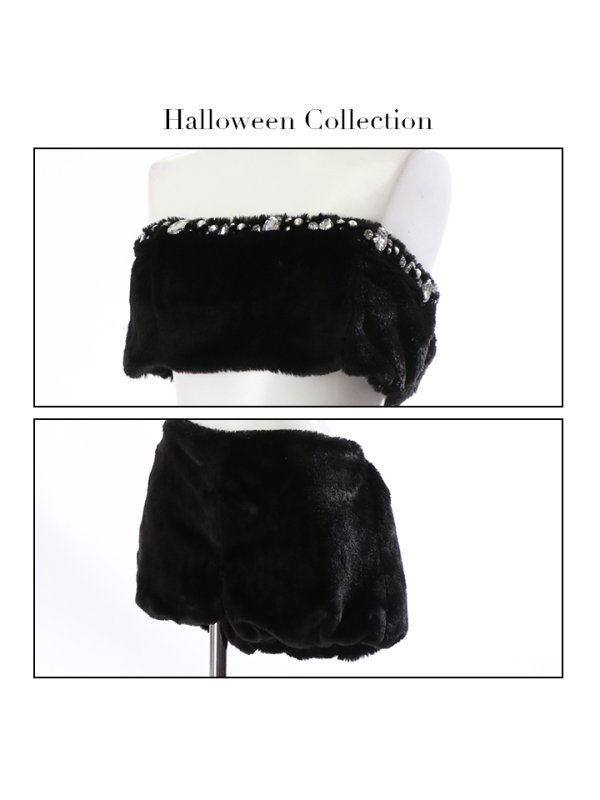 画像16: もこもこバニーコスプレ/アニマルコスプレセット【sugar nineハロウィン6点セット】【FREEサイズ/1カラー】[HC03] (16)