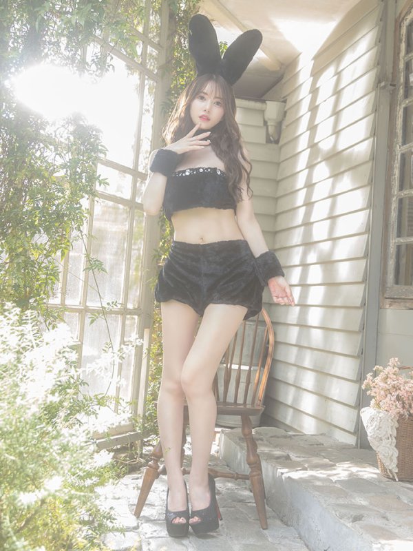 画像8: もこもこバニーコスプレ/アニマルコスプレセット【sugar nineハロウィン6点セット】【FREEサイズ/1カラー】[HC03] (8)