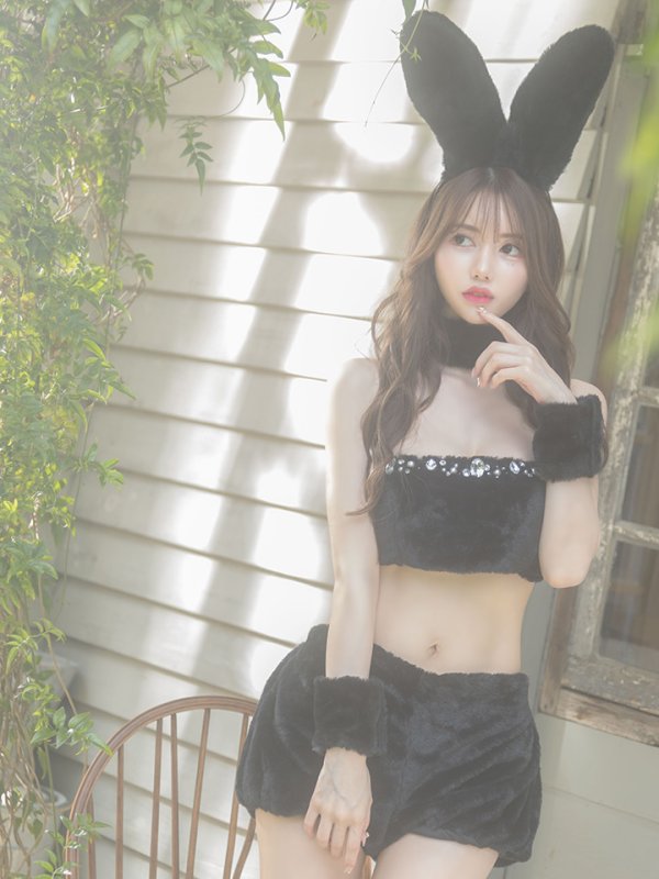 画像14: もこもこバニーコスプレ/アニマルコスプレセット【sugar nineハロウィン6点セット】【FREEサイズ/1カラー】[HC03] (14)