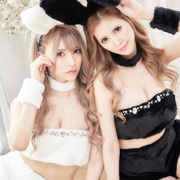 画像14: もこもこバニーコスプレ/アニマルコスプレセット【sugar nineハロウィン6点セット】【FREEサイズ/1カラー】[HC03] (14)