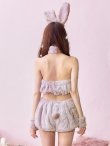 画像8: もこもこバニーコスプレ/アニマルコスプレセット【sugar nineハロウィンコスプレ6点セット】【FREEサイズ/4カラー】[YMT] (8)