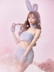 画像15: もこもこバニーコスプレ/アニマルコスプレセット【sugar nineハロウィンコスプレ6点セット】【FREEサイズ/4カラー】[YMT] (15)