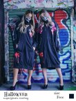 画像2: 【値下げ！】【即日発送】黒ギャングコスプレセット【ハロウィン2点セット】[YMT] (2)