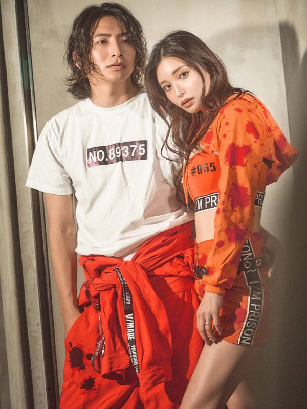 画像14: 【ハロウィン】 オレンジ囚人コスプレ コスチューム 【コスプレ2点セット】【S-XXLサイズ】(HC0306-SV)[HC03] (14)