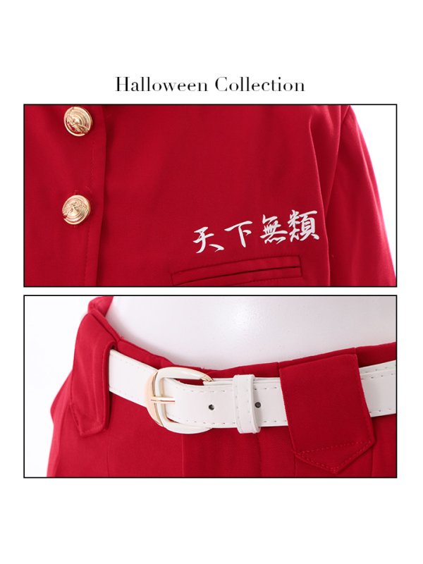 画像17: 【即日発送】短ランコスプレセット【sugar nineハロウィン3点セット】【S-XLサイズ/2カラー】(7137SB)【YMT】 (17)