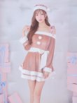 画像13: 【即日発送！】【サンタコス 4点セット】【S-XLサイズ/6カラー】グリッターリボン2段フレアサンタコスプレ[YMT] (13)