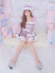 画像26: 【即日発送！】【サンタコス 4点セット】【S-XLサイズ/6カラー】グリッターリボン2段フレアサンタコスプレ[YMT] (26)