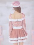 画像34: 【即日発送！】【サンタコス 4点セット】【S-XLサイズ/6カラー】グリッターリボン2段フレアサンタコスプレ[YMT] (34)