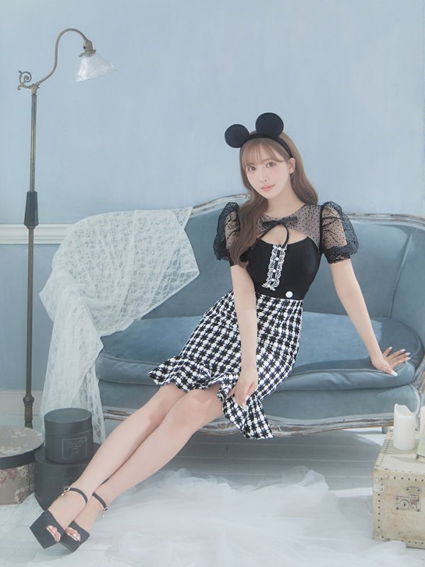 画像2: 【SALE!!】【即日発送】ブラックマウスコスプレ/ワンピースコスプレ【sugar nineハロウィン2点セット】【S-Lサイズ/1カラー】[OF01] (2)