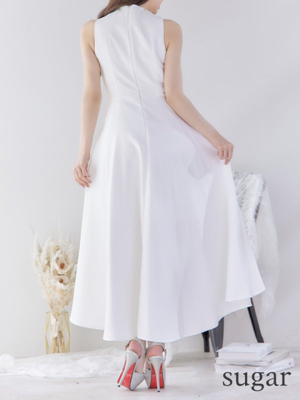 画像15: XS-Lサイズあり【Jessica/ジェシカ】ワンカラー/ バンテージ/ テールカット/ Aライン/ ワンピース/ マキシ丈/ キャバドレス【HC03】 (15)