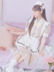画像10: 【値下げ！】【即日発送】【ハロウィン】緩苺ちゃん着用 クラシカルメイドコスプレ 【コスプレ4点セット】【S-Lサイズ/2カラー】[YMT (10)