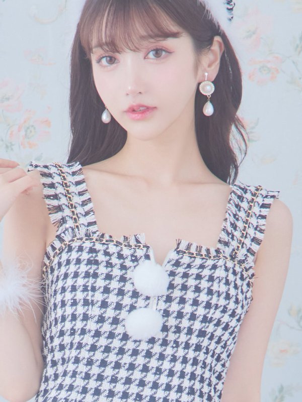 画像36: SALE!【XS-XLサイズ/2カラー】チェーンモチーフフロントジップタイトドレスサンタコスプレ[YMT] (36)