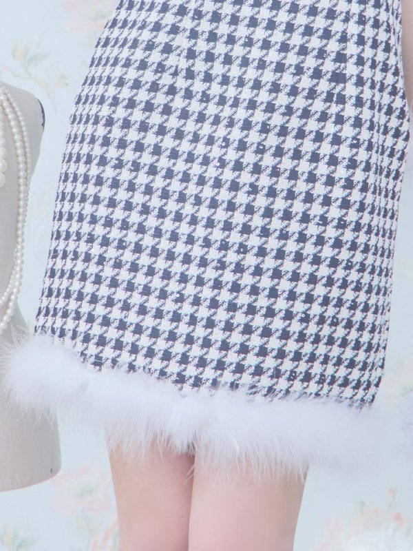 画像37: SALE!【XS-XLサイズ/2カラー】チェーンモチーフフロントジップタイトドレスサンタコスプレ[YMT] (37)