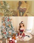 画像6: 【即日発送】【クリスマスコスプレ6点セット】【Malymoon/マリームーン】チェック柄サンタクロース【フリーサイズ/1カラー】[YMT] (6)