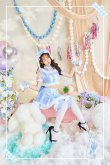 画像7: 【即日発送】たれ耳ギンガムチェックドーリーメイド【マリームーン】【ハロウィンコスプレ7点セット】【フリーサイズ/2カラー】[YMT] (7)