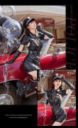 画像8: 【即日発送】スムースレザーキャットスーツポリス【マリームーン】【ハロウィンコスプレ7点セット】【フリーサイズ/1カラー】[OF04] (8)