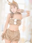 画像1: 【即日発送！】【サンタコス 7点セット】【フリーサイズ/1カラー】モコモコトナカイコスプレ[YMT] (1)