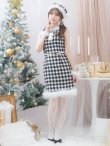 画像5: 【サンタコス 5点セット】【XS-XLサイズ/2カラー】ギンガムチェック タイトワンピースサンタコスプレ[YMT] (5)