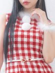 画像6: 【サンタコス 5点セット】【XS-XLサイズ/2カラー】ギンガムチェック タイトワンピースサンタコスプレ[YMT] (6)