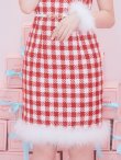 画像11: 【サンタコス 5点セット】ギンガムチェック タイトワンピースサンタコスプレ【XS-XLサイズ/2カラー】[YMT] (11)