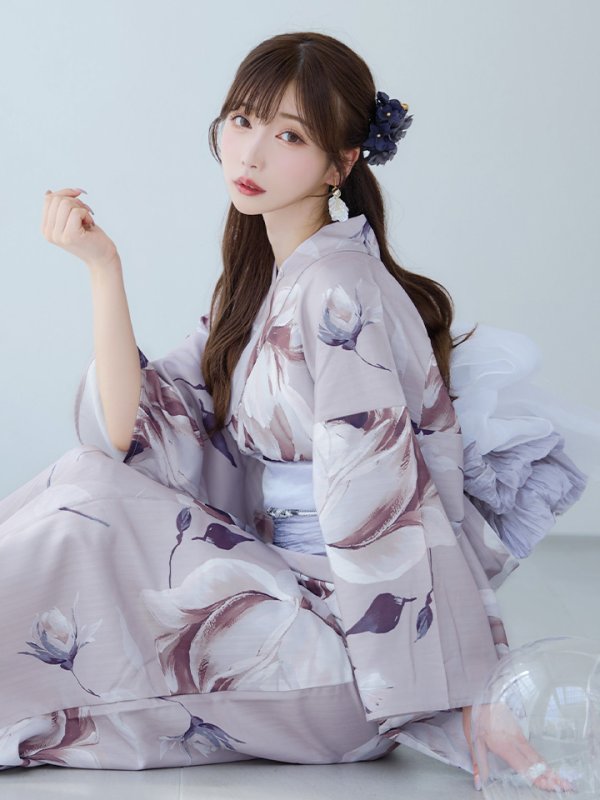 画像10: 【即日発送】【浴衣セール】ロマンティックピオニー浴衣【浴衣３点セット 浴衣/帯/下駄】[YMT] (10)