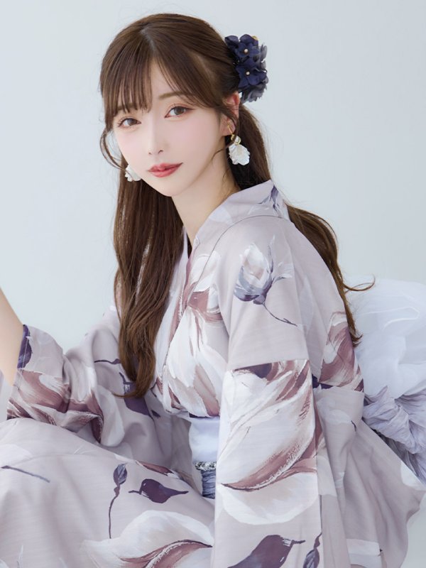 画像12: 【即日発送】【浴衣セール】ロマンティックピオニー浴衣【浴衣３点セット 浴衣/帯/下駄】[YMT] (12)