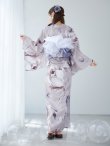 画像14: 【浴衣セール】ロマンティックピオニー浴衣 OBI-g-500-kj-8-GY / HIMO-900-yn-4-GYxGY / HEKO-800-sb-5-WH / YA-73-kn-GY / GETA-01-kj-3-IV/ [YMT] (14)
