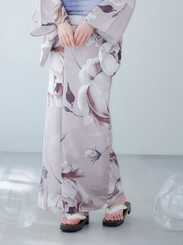 画像16: 【即日発送】【浴衣セール】ロマンティックピオニー浴衣【浴衣３点セット 浴衣/帯/下駄】[YMT] (16)