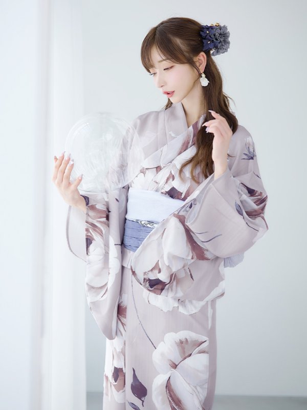 画像6: 【即日発送】【浴衣セール】ロマンティックピオニー浴衣【浴衣３点セット 浴衣/帯/下駄】[YMT] (6)