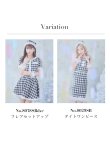 画像2: 【即日発送！】【sugar nine サンタコス 5点セット】【XS-XLサイズ/2カラー】ギンガムチェック セットアップフレアサンタコスプレ[YMT] (2)