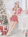 画像21: 【即日発送！】【sugar nine サンタコス 5点セット】【XS-Lサイズ/2カラー】ギンガムチェック セットアップフレアサンタコスプレ[YMT] (21)