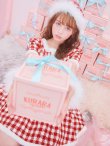 画像14: 【即日発送！】【サンタコス 5点セット】【XS-Lサイズ/2カラー】ギンガムチェック セットアップフレアコスプレ[YMT] (14)