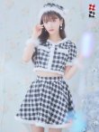 画像3: 【即日発送！】【sugar nine サンタコス 5点セット】【XS-Lサイズ/2カラー】ギンガムチェック セットアップフレアサンタコスプレ[YMT] (3)