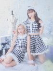 画像9: 【即日発送！】【sugar nine サンタコス 5点セット】【XS-XLサイズ/2カラー】ギンガムチェック セットアップフレアサンタコスプレ[YMT] (9)