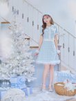 画像9: 【即日発送！】【サンタコス 4点セット】【S-Mサイズ/1カラー】ギンガムチェックフレアサンタコスプレ[YMT] (9)