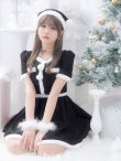 画像24: 【即日発送！】【サンタコス 5点セット】【XS-Lサイズ/2カラー】ラメツイードセットアップサンタ[YMT] (24)