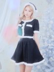 画像10: 【即日発送！】【サンタコス 5点セット】【XS-Lサイズ/2カラー】ラメツイードセットアップサンタ[YMT] (10)