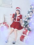 画像36: 【即日発送！】【サンタコス 5点セット】【XS-Lサイズ/2カラー】ラメツイードセットアップサンタ[YMT] (36)