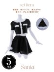 画像48: 【即日発送！】【サンタコス 5点セット】【XS-Lサイズ/2カラー】ラメツイードセットアップサンタ[YMT] (48)
